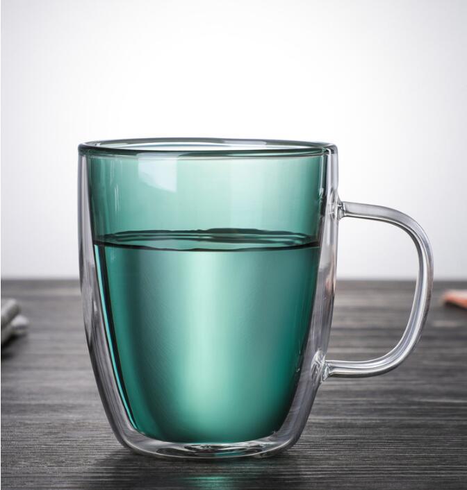 Heat-Resistant Double Wall Glass Coffee Mugs Glass coffee Cups