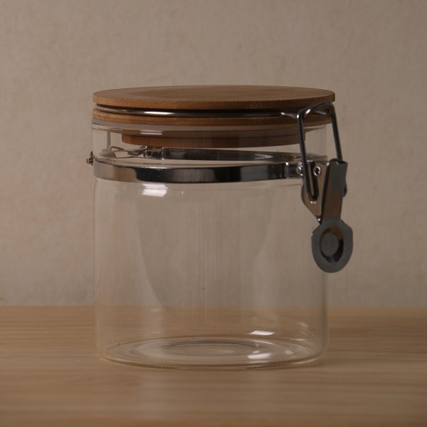 Clip Top Borosilicate Glass Food Container/ Glass Jar