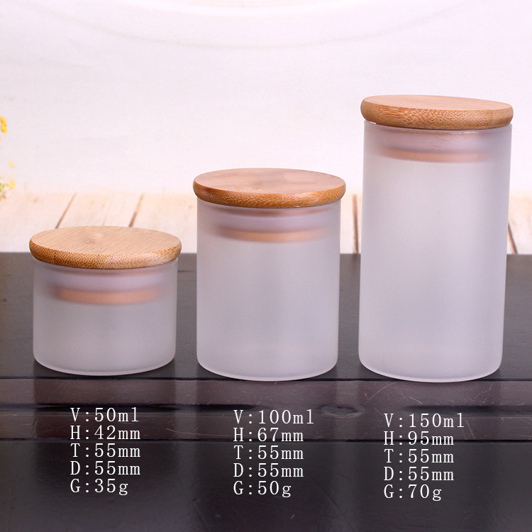 100ml Borosilicate Glass Container with Wood Lid