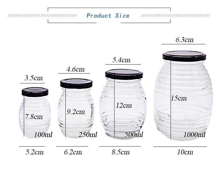 Borosilicate Glass Jar Food Airtight Storage Jar, Glass Jar with Lid
