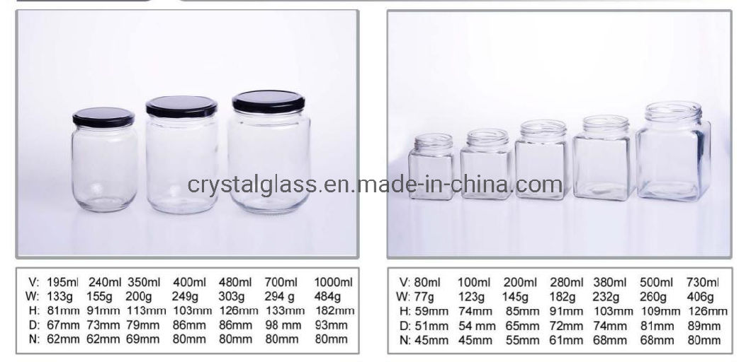 125ml 4oz Wide Mouth Glass Mason Jar for Jam Canning Food Storage Jar