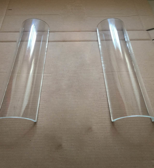 Half Glass Tube and Rod for Lighting Cover