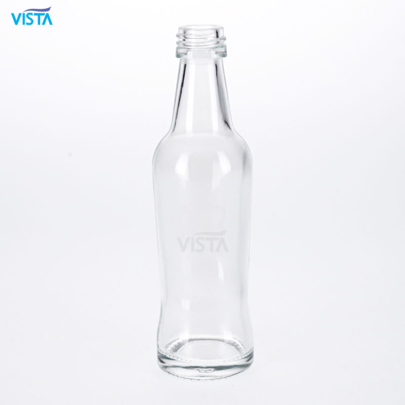 250ml Empty Beverage Glass Bottle Normal Flint Screw Finish