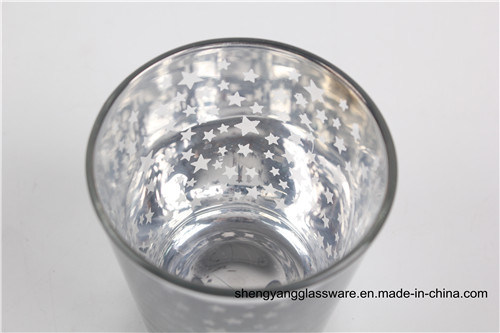 Hot Sell Electroplated Glass Candle Jar