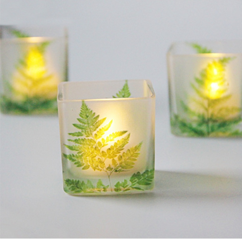 Wholesale Luxury Frosted Square Cup Candle Jars Glass Jars for Candle Making