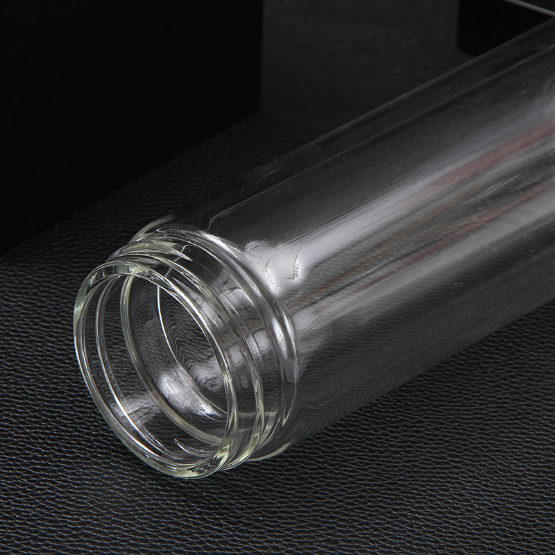 Double Wall Glass Bottle, High Borosilicate Bottle with Cover