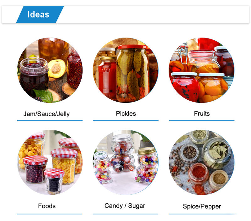 Glass Jars with Lids for Food Canning