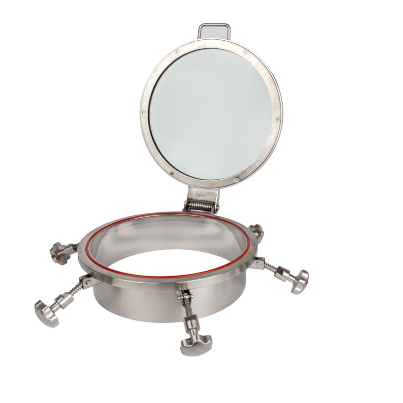 Stainless Steel Pressure Manhole Covers with Sight Glass