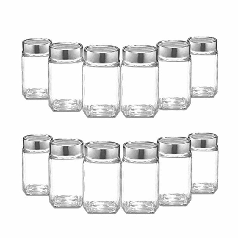 1000ml Square Glass Jars Glass Food Storage Jars for Candy Biscuits