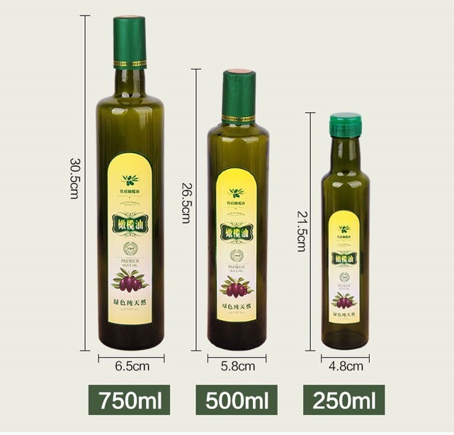 250ml/500ml/750ml Glass Olive Oil Bottle