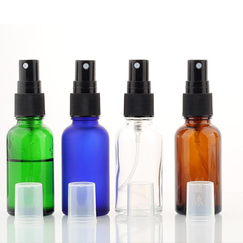 Perfume Sprayer Glass Bottle Clear / Green/ Amber / Blue 30ml Glass Bottle