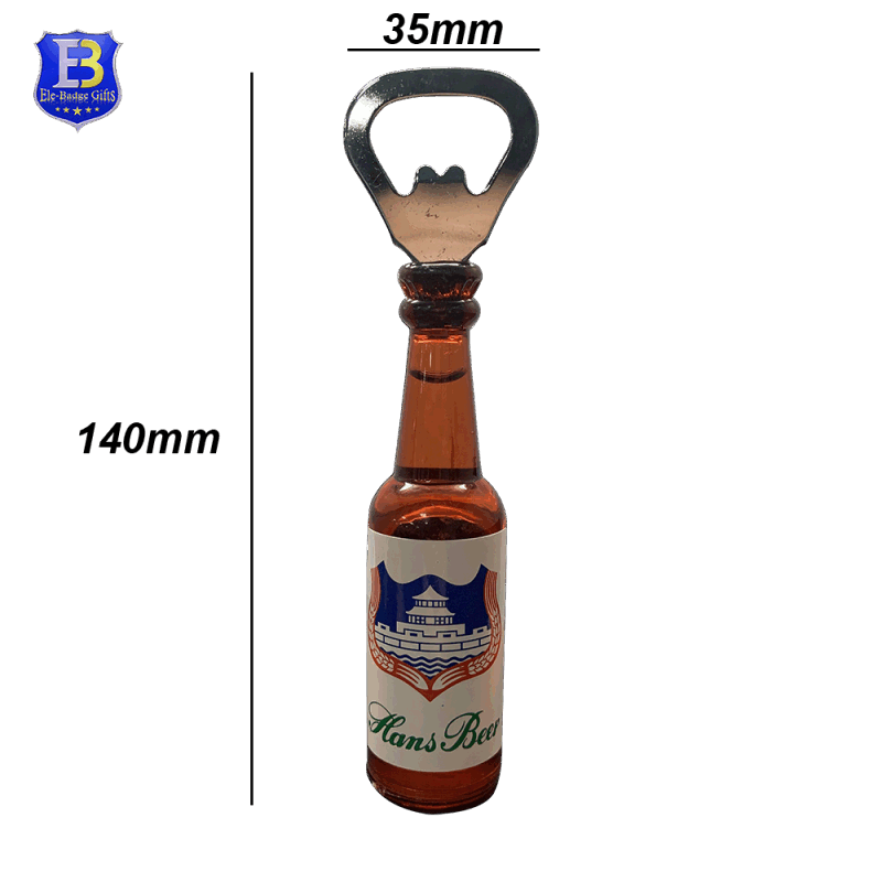 Beer Bottle Shape Liquid Filled Beer Bottle Opener