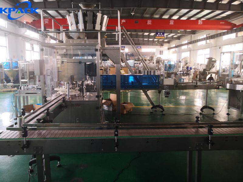 Automatic Sauce Mixed Pickles Weighing Glass Bottling Food Packaging Machine