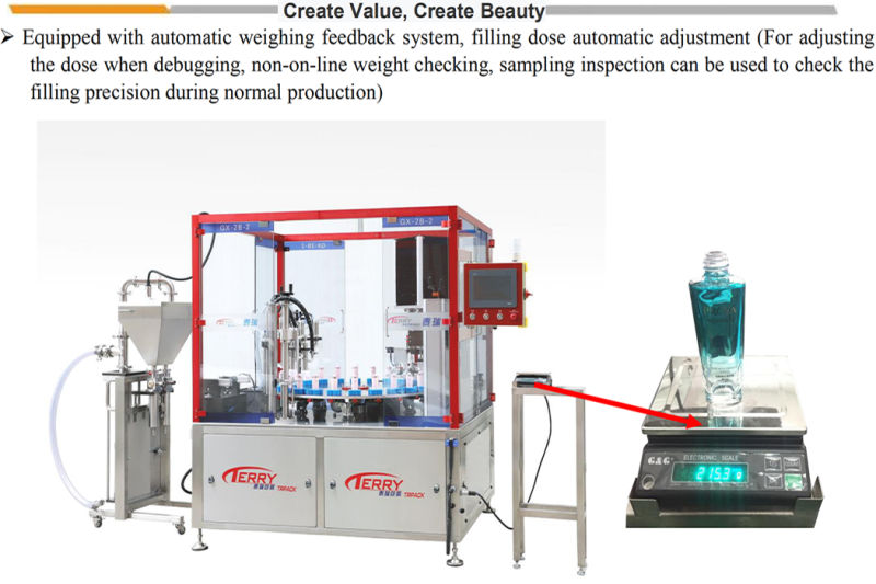 Automatic Round Bottle Capacity Water Filling Machine