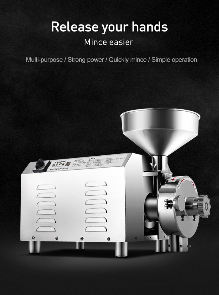 Mini Stainless Steel Spice Electric Small Milling Flour Milling Machine