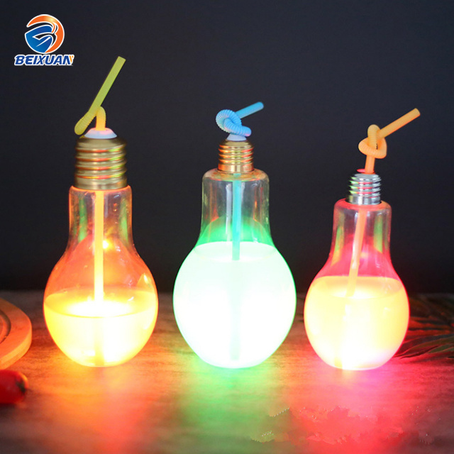 200ml Drinking Juice Beverage Pet LED Light Bulb Bottle