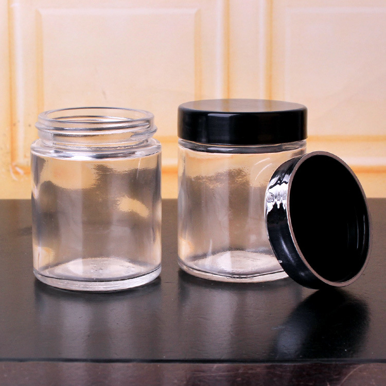 2 Oz Glass Straight Side Jar for Spice Tea Food