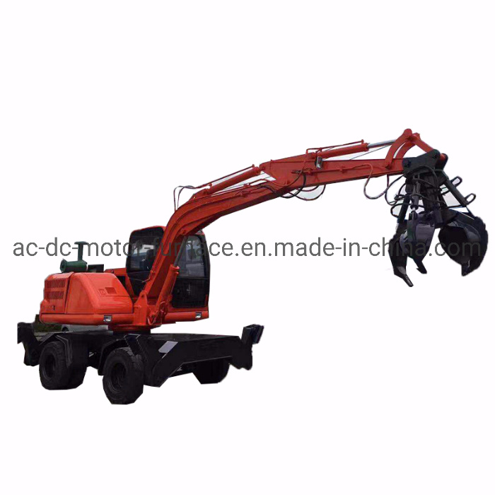 Hydraulic Wood Grapple Timber Grabber for 8 Ton Wheel Wood Grabber