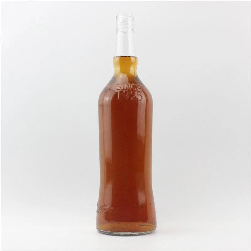 Glass Wine Bottles Supplier Frosted Custom 1000ml Glass Spirit Bottles Wholesale
