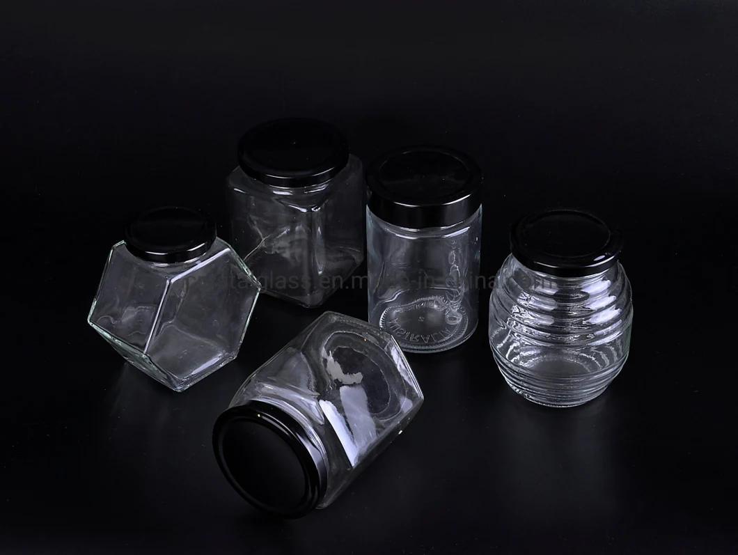 Cheap Custom Empty 4oz 8oz Canning Caviar Jam Jar Glass Mason Jar with Lid