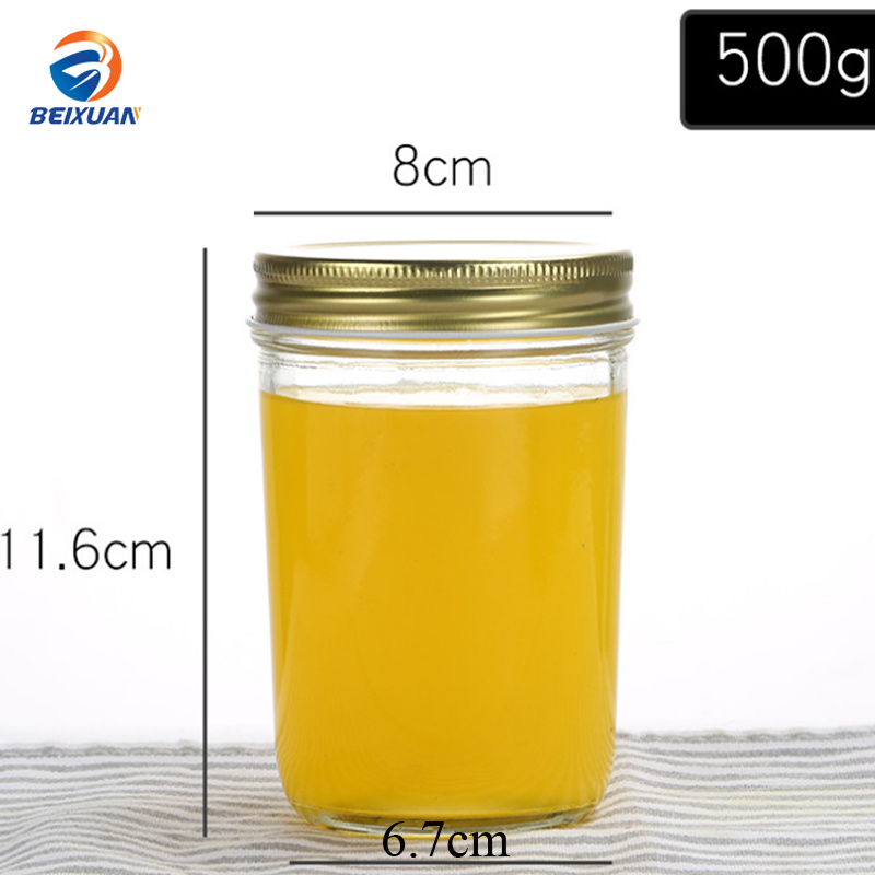 500ml Honey Caviar Jar Sealed Mason Jar