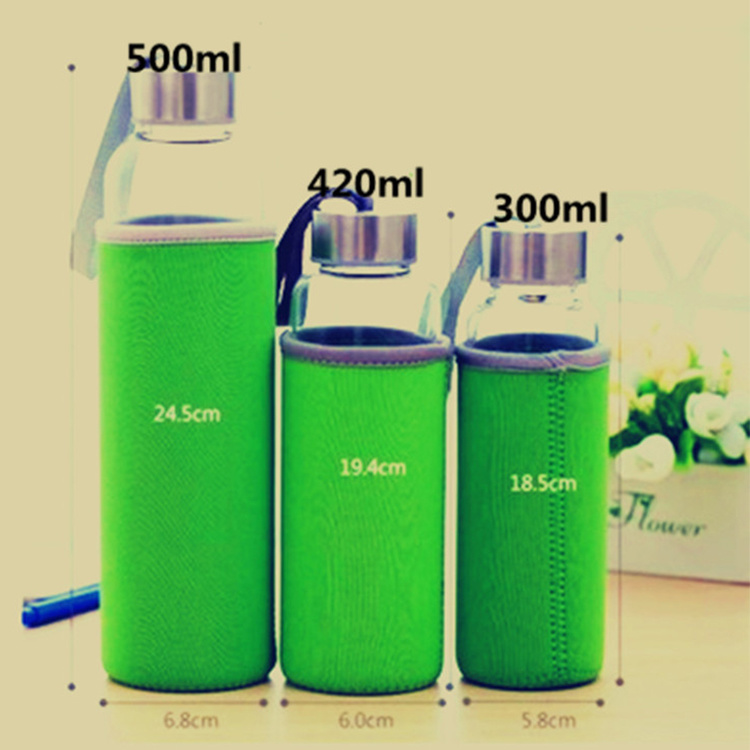 Wholesale Borosilicate Glass Drink Water Bottle Frosted Water Bottles 2021