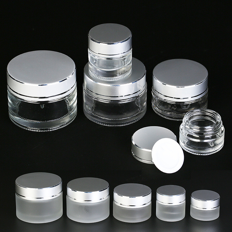 Service Popular Empty Wide Mouth Wholesale Glass Cosmetic Jar