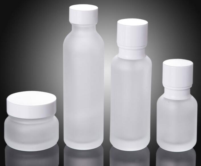 Frosted Glass Bottles Skin Care Product Glass Suits