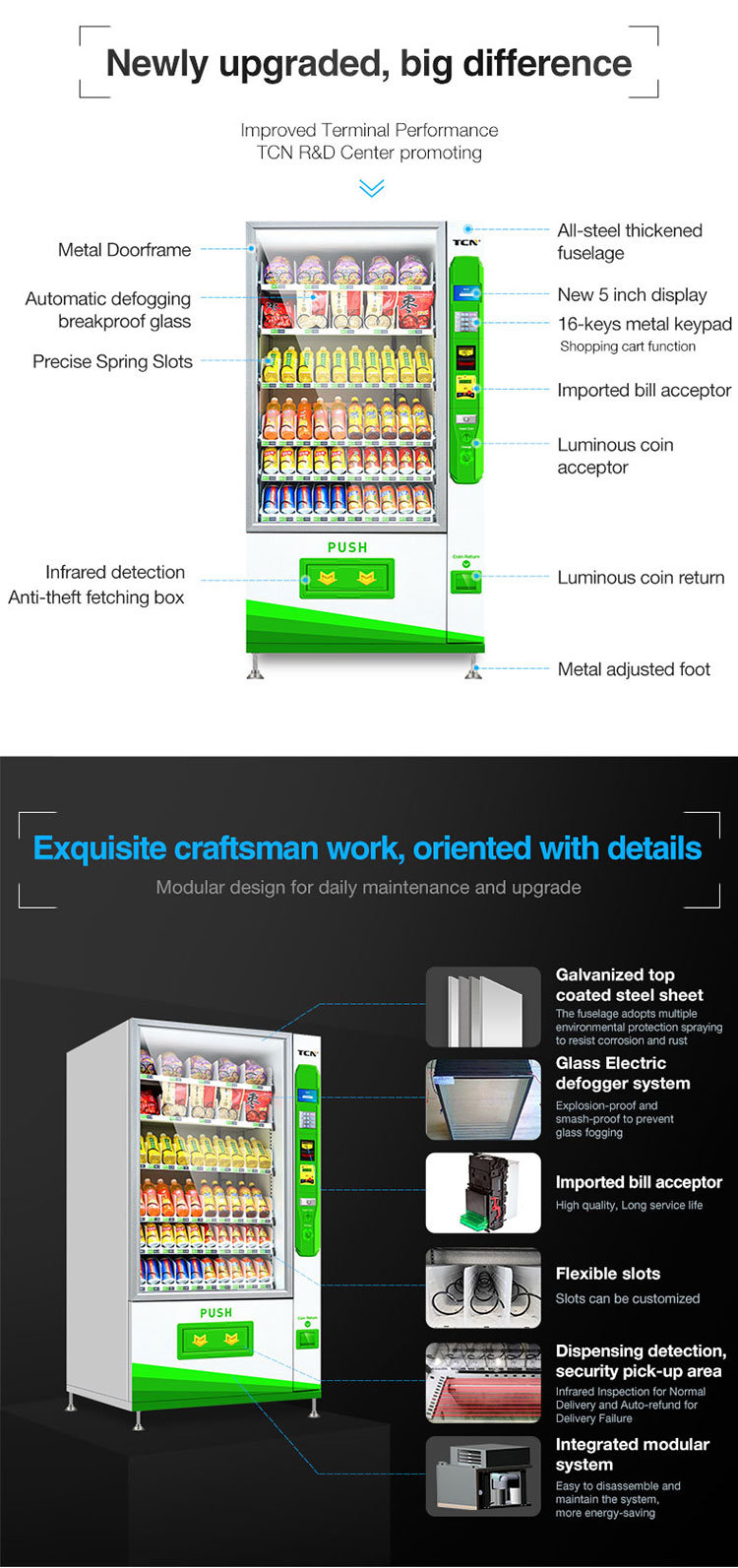 Glass Bottle Vending Machines for Drinks