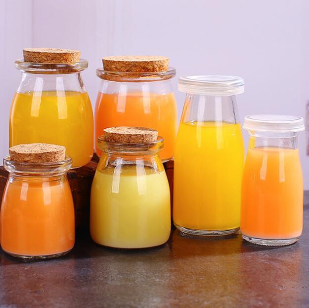 100 Ml 150 Ml 200 Ml Glass Pudding Bottle Glass Juice Bottle