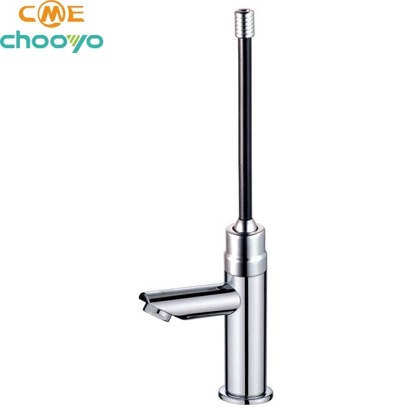 Long Handle Self Closing Faucet, Basin Faucet with Custom Delay Time