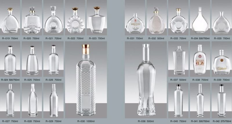 Wholesale Super Flint Glass Bottles Vodka Bottles Spirits Bottles