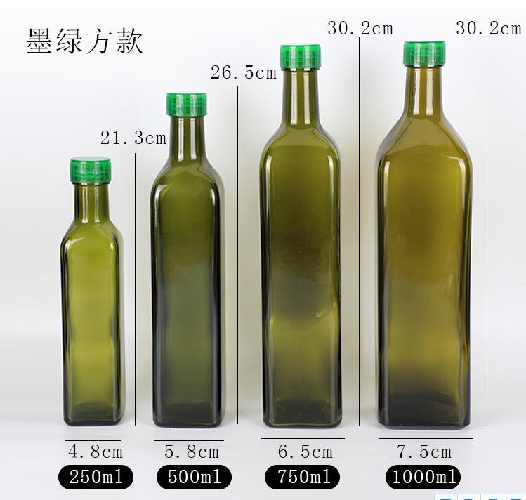 Round Olive Glass Bottle/ Olive Oil Bottle for Many Specification