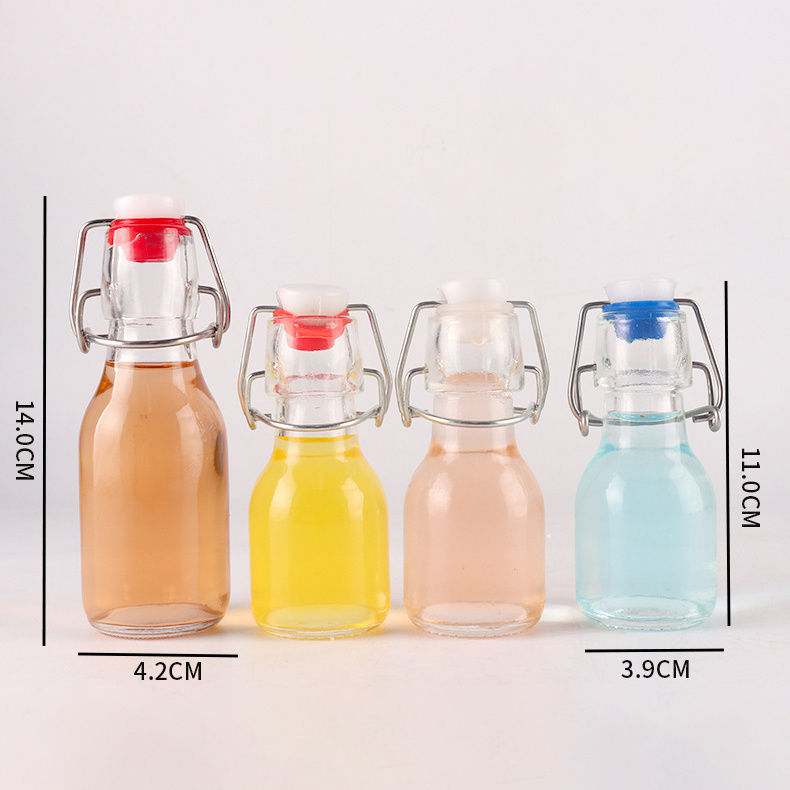 100ml Round Swing Top Glass Bottle for Juice/Water