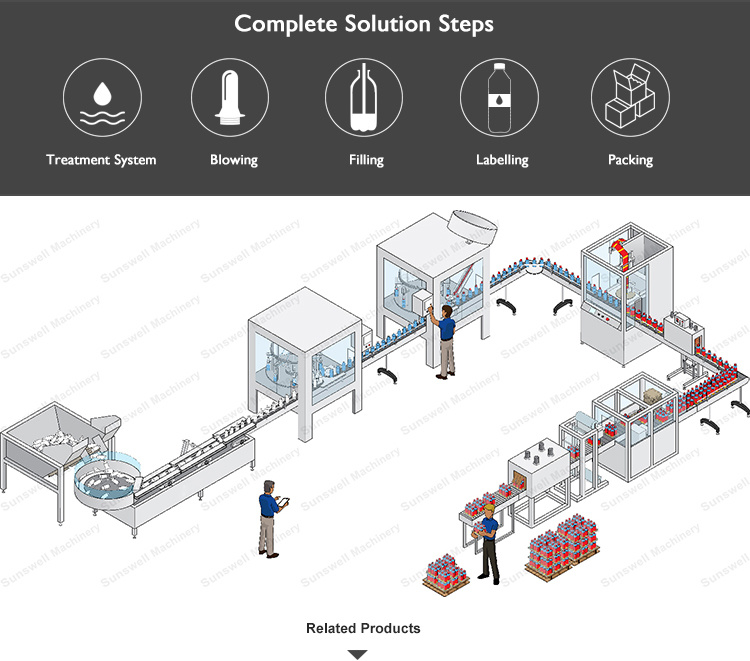 Complete Glass Pet Bottled Fruit Juice Filling Bottling Machine