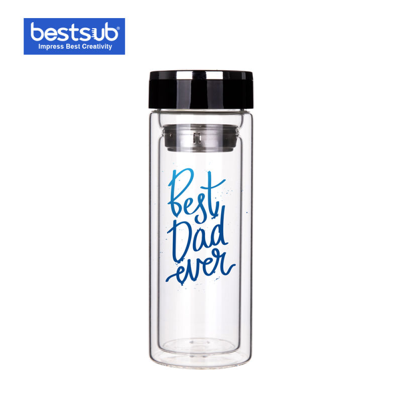 Bestsub Sublimation Double Wall Glass Water Bottle (BLB01)