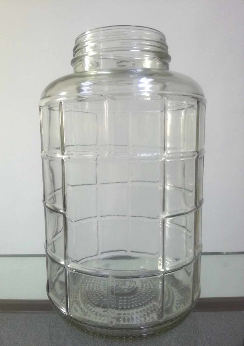 8L Big Glass Food Storage Jar Water Bottle