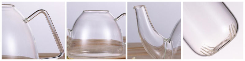 Transparent Glassware Glass Tea Pot Borosilicate Glass Drink Teapot