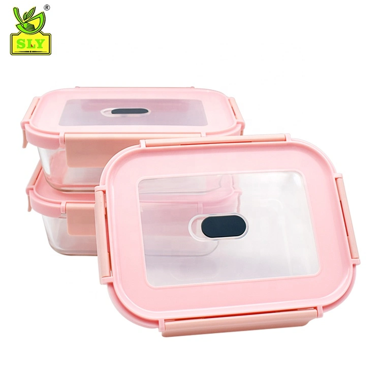 New BPA Free Air Tight Glass Storage Box Take Away Food Container