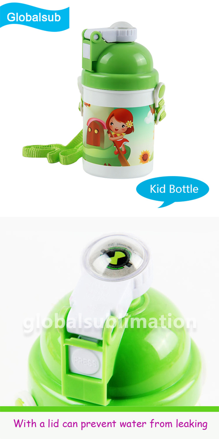 Sublimation Blank Plastic Children Water Bottle Kid Drinking Bottle