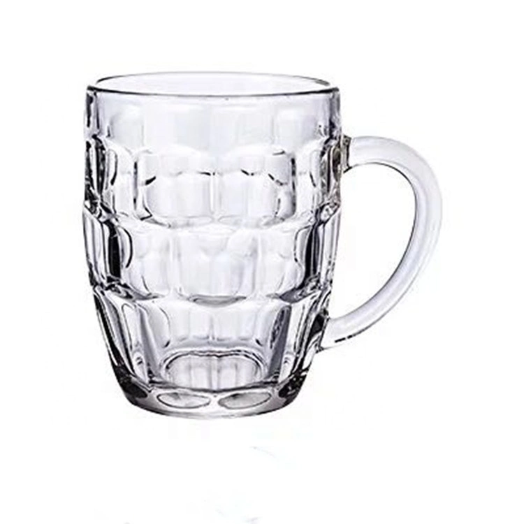 Beer Drinking Glass Mugs 300ml 10oz Glass Water, Juice, Milk Tea Beer Drinking Glass Cups with Handle Drinking Glass