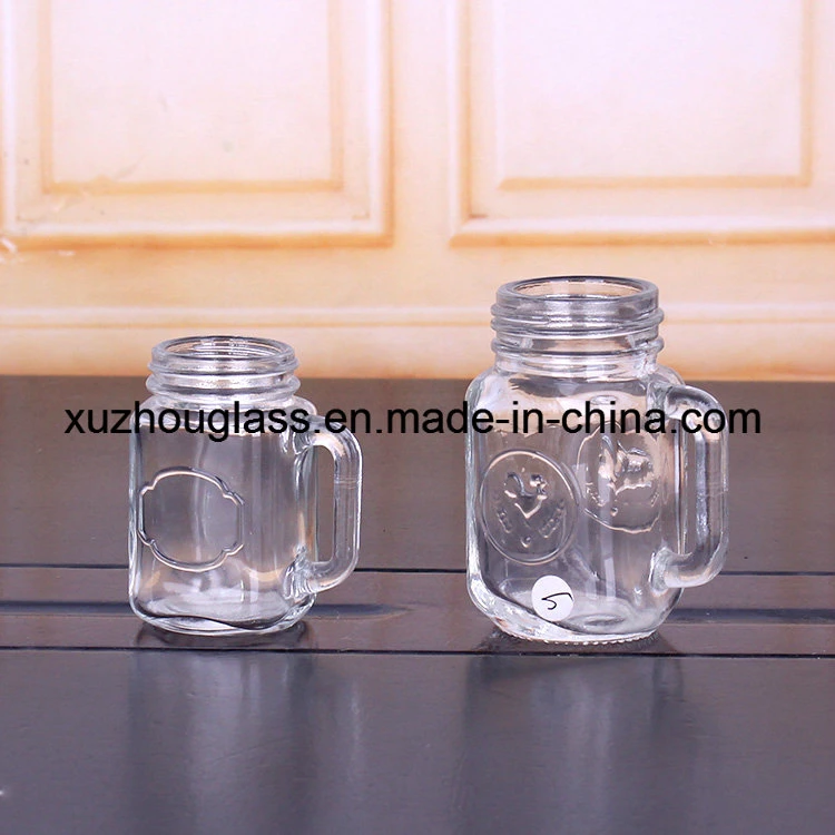 50ml Mini Glass Mason Jar Glass Jar with Screw Metal Lid 2oz