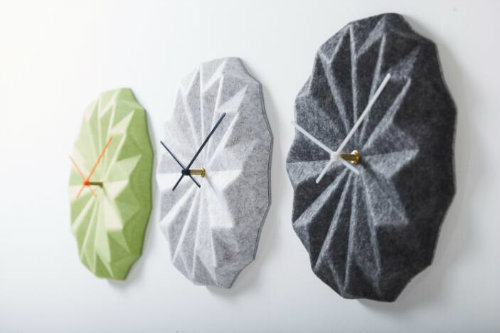 Decorative Furniture Polyester Fiber Acoustic Wall Clock