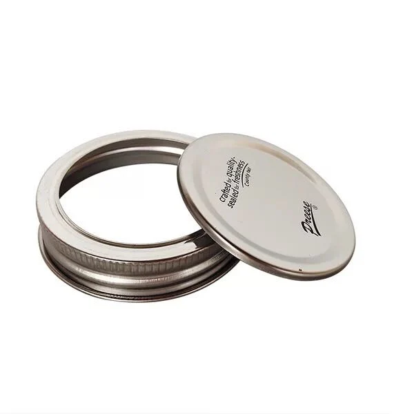 70mm One Set Separate Tinplate Mason Jar Lids