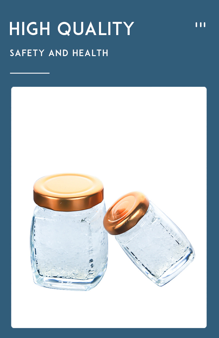 Crystal Thick Glass 180ml/200ml Glass Honey Jar/Jam Jar with Logo Customized