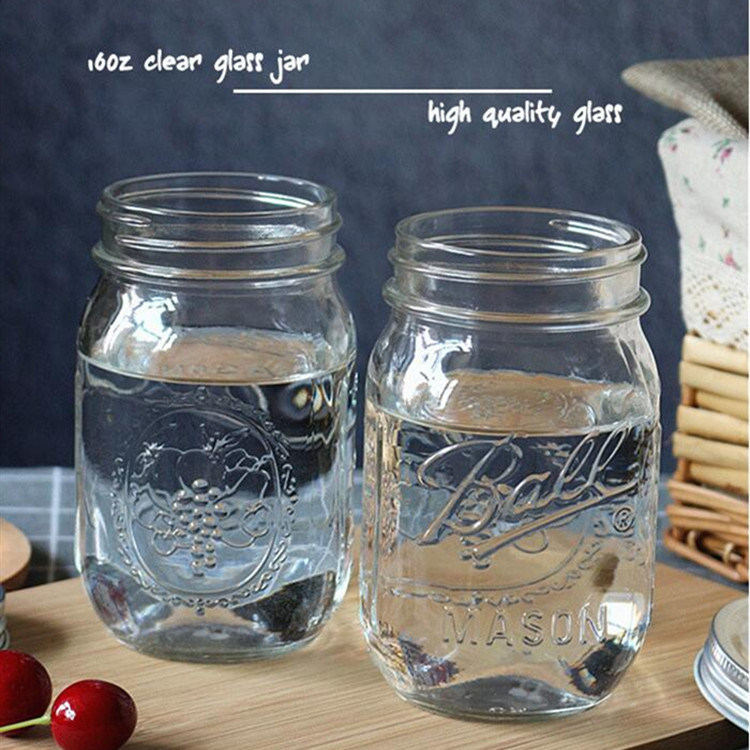 160ml Glass Mason Jar with Lid Wide Mouth Glass Jar