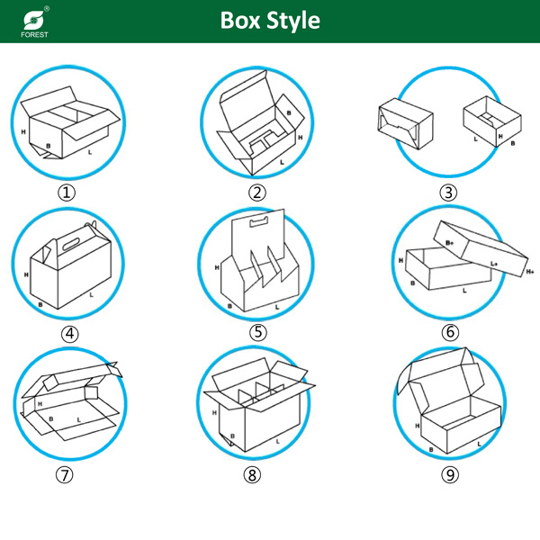 Customize Carton Paper Box Beverage Box Color Box for Storage