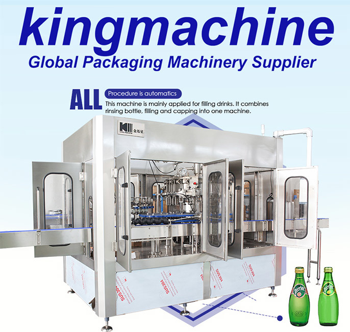 Carbonated Drink Production Line for Beverage Glass Bottle