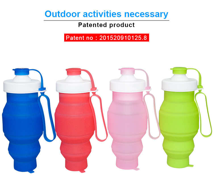 Foldable Drinking Water Bottle, Customized Collapsible Sport Water Bottle