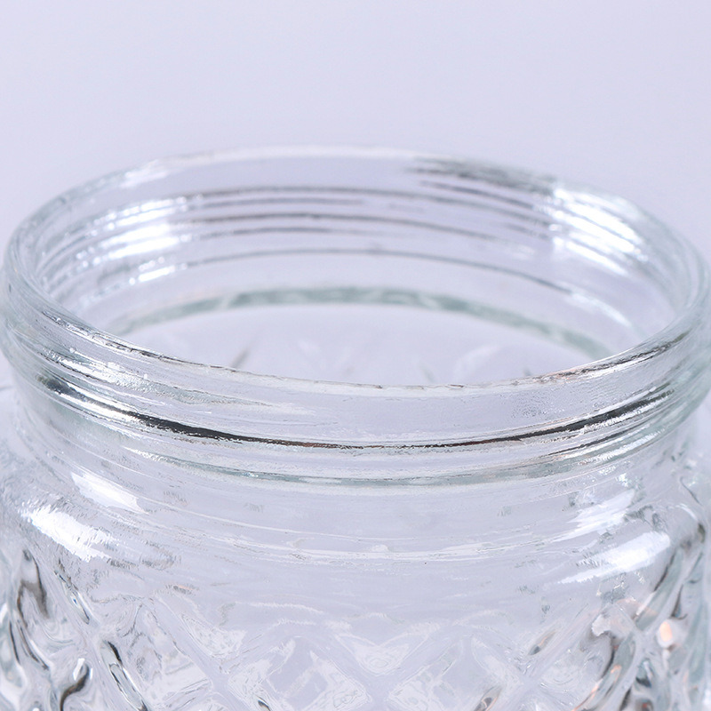 Glass Storage Jar with Lid Glass Food Storage Canister Cookie Jar